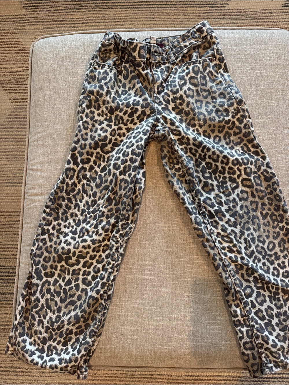 Leopard Print Casual Pants - Brown & Black